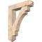 Ekena Millwork Merced Arts and Crafts Smooth Bracket w/ Offset Brace, Douglas Fir, 7 1/2"W x 34"D x 42"H BKT0806X34X42MRC03SDF - alternate 1